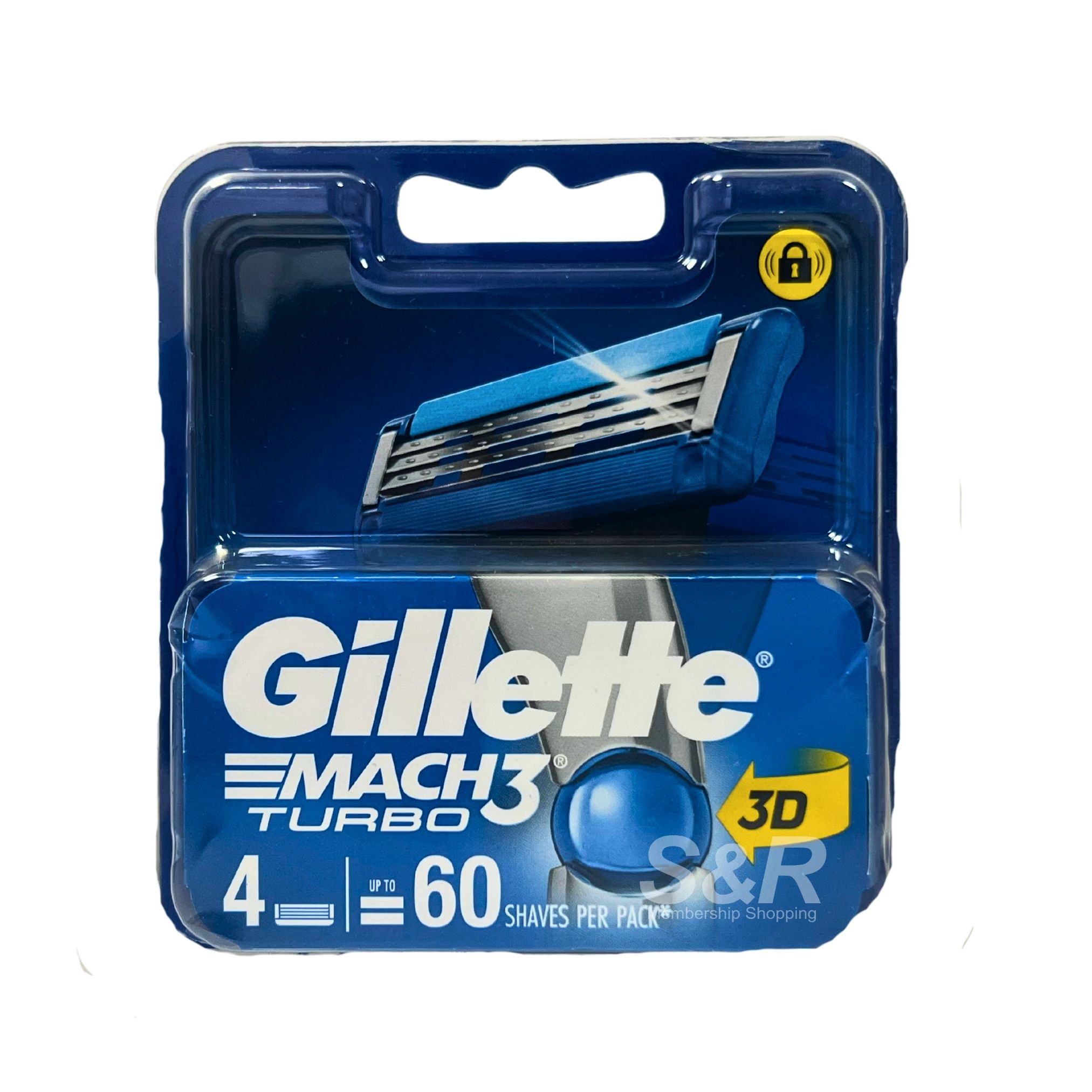 Gillette Mach 3 Turbo Pack of 4 Gillette Mach 3 Turbo Pack of 4